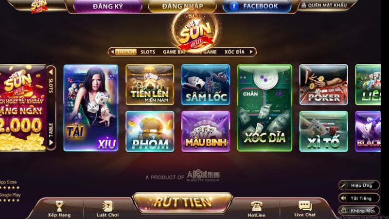 Hệ thống game bài tại các nhà cái