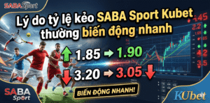 Lý do tỷ lệ kèo SABA Sport Kubet thường biến động nhanh